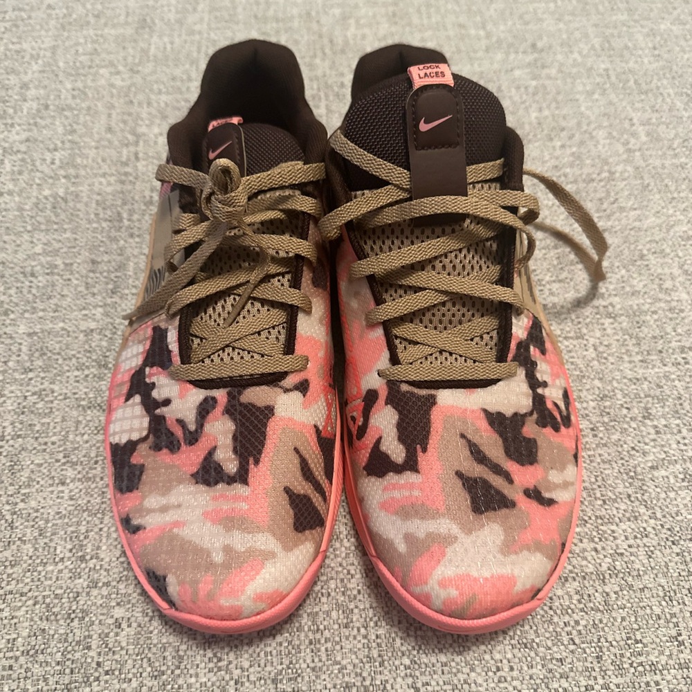 Nike Pink and Olive Camo Training Shoes